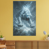 Toile White Tiger – Frost King Ice Burst Descent – ManJi (Insitu(Salon))