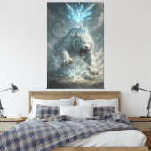 Toile White Tiger – Frost King Ice Burst Descent – ManJi (Insitu(Chambre))