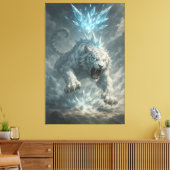 Toile White Tiger – Frost King Ice Burst Descent – ManJi (Insitu(Salon))