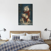Toile White Tiger – Guardian of Light – ManJiangHong Art (Insitu(Chambre))