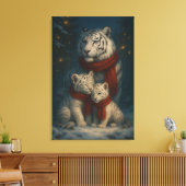 Toile White Tiger – Guardian of Light – ManJiangHong Art (Insitu(Salon))