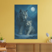 Toile White Tiger – Guardian of Light – ManJiangHong Art (Insitu(Salon))