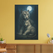 Toile White Tiger – Guardian of Light – ManJiangHong Art (Insitu(Salon))