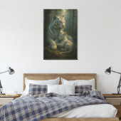 Toile White Tiger – Guardian of Light – ManJiangHong Art (Insitu(Chambre))