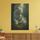 Toile White Tiger – Guardian of Light – ManJiangHong Art (Insitu(Salon))