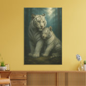 Toile White Tiger – Guardian of Light – ManJiangHong Art (Insitu(Salon))