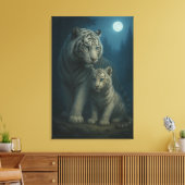 Toile White Tiger – Guardian of Light – ManJiangHong Art (Insitu(Salon))