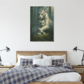 Toile White Tiger – Guardian of Light – ManJiangHong Art (Insitu(Chambre))
