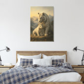 Toile White Tiger – Guardian of Light – ManJiangHong Art (Insitu(Chambre))