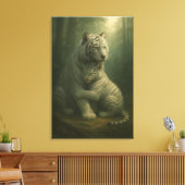 Toile White Tiger – Guardian of Light – ManJiangHong Art (Insitu(Salon))