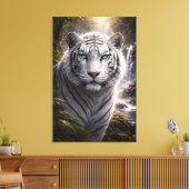 Toile White Tiger in Motion – ManJiangHong Art Series (Insitu(Salon))