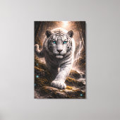 Toile White Tiger in Motion – ManJiangHong Art Series (Recto)