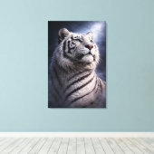 Toile White Tiger in Motion – ManJiangHong Art Series (Insitu (Plancher de Bois))