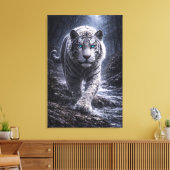 Toile White Tiger in Motion – ManJiangHong Art Series (Insitu(Salon))