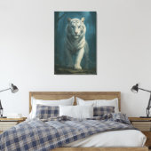 Toile White Tiger – Mystical Fantasy Portrait – ManJiang (Insitu(Chambre))