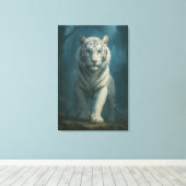 Toile White Tiger – Mystical Fantasy Portrait – ManJiang (Insitu (Plancher de Bois))