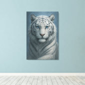 Toile White Tiger – Mystical Fantasy Portrait – ManJiang (Insitu (Plancher de Bois))