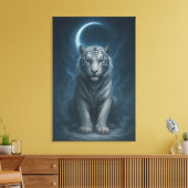Toile White Tiger – Mystical Fantasy Portrait – ManJiang (Insitu(Salon))