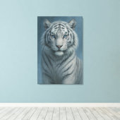Toile White Tiger – Mystical Fantasy Portrait – ManJiang (Insitu (Plancher de Bois))