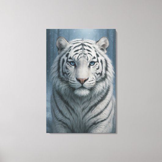 Toile White Tiger – Mystical Fantasy Portrait – ManJiang (Recto)