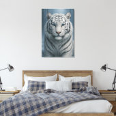 Toile White Tiger – Mystical Fantasy Portrait – ManJiang (Insitu(Chambre))