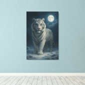 Toile White Tiger – Mystical Fantasy Portrait – ManJiang (Insitu (Plancher de Bois))