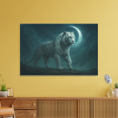 Toile White Tiger – Mystical Fantasy Portrait – ManJiang (Insitu(Salon))