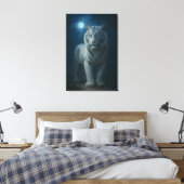 Toile White Tiger – Mystical Fantasy Portrait – ManJiang (Insitu(Chambre))