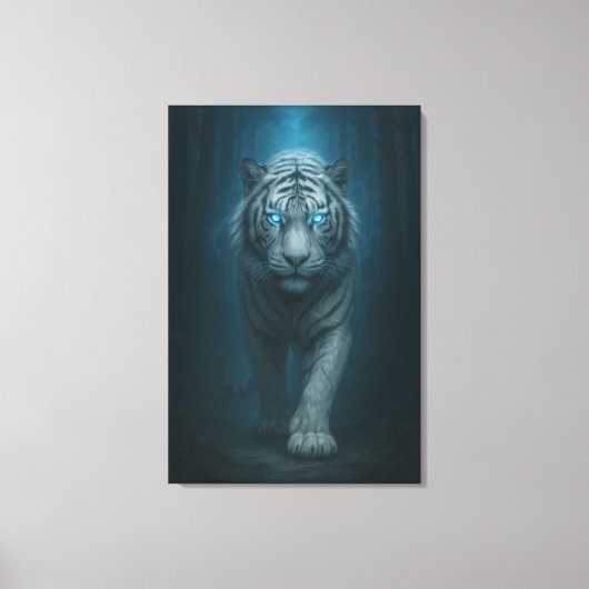 Toile White Tiger – Mystical Fantasy Portrait – ManJiang (Recto)