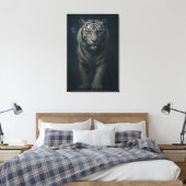 Toile White Tiger – Mystical Fantasy Portrait – ManJiang (Insitu(Chambre))