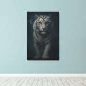 Toile White Tiger – Mystical Fantasy Portrait – ManJiang (Insitu (Plancher de Bois))