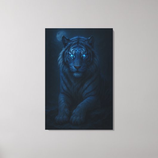 Toile White Tiger – Mystical Fantasy Portrait – ManJiang (Recto)