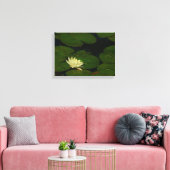 Toile White Waterlily I Peaceful (Insitu(Salon))