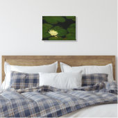 Toile White Waterlily I Peaceful (Insitu(Chambre))
