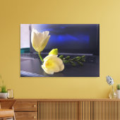 Toile White yellow freesia (Insitu(Salon))