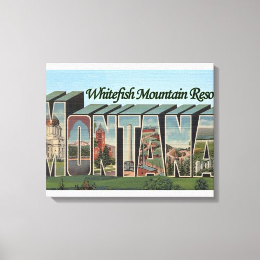 Toile Whitefish Mountain Resort, Montana (Recto)