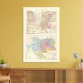 Toile Wien, Prag, BudaPest Map (Insitu(Salon))