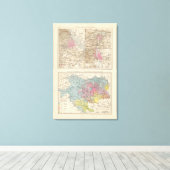 Toile Wien, Prag, BudaPest Map (Insitu (Plancher de Bois))