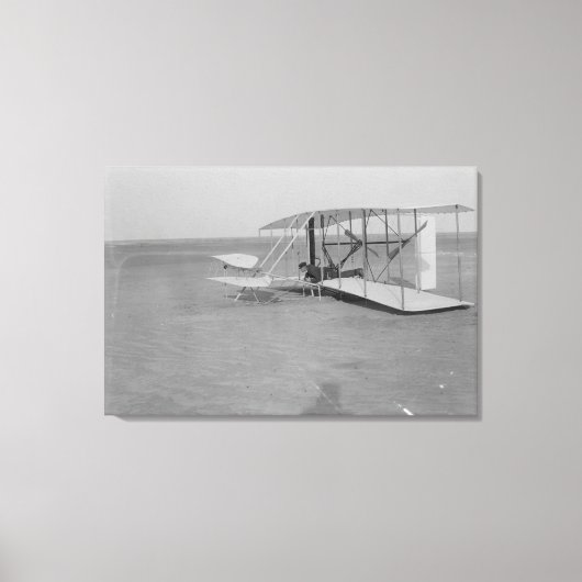 Toile Wilbur Wright dans l'avion endommagé après (Recto)