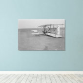Toile Wilbur Wright dans l'avion endommagé après (Insitu (Plancher de Bois))