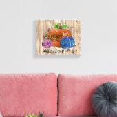 Toile Wild About Fall Empreintes de léopard Citrouilles (Insitu(Salon))