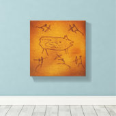 Toile Wild Boar Hunting (Insitu (Plancher de Bois))