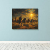 Toile Wild Horses Running (Insitu (Plancher de Bois))