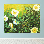 Toile Wild Roses, popular painting by Vincent van Gogh (Insitu (Plancher de Bois))