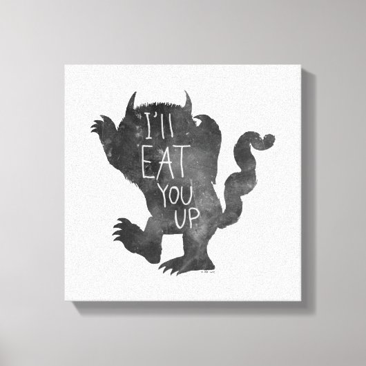 Toile Wild Thing | Je vais te manger (Recto)