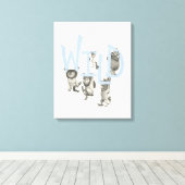 Toile WILD | Wild Things et Max - Bleu (Insitu (Plancher de Bois))