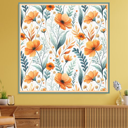 Toile Wildflower Botanical Boho (Insitu(Salon))