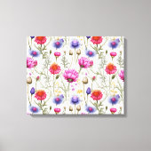 Toile Wildflower Mix Premium Wrapped Canvas (Recto)