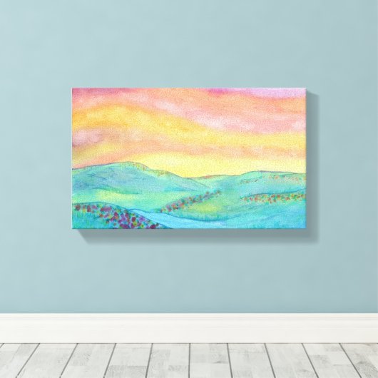 Toile Wildflower Sun (Insitu (Plancher de Bois))