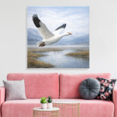 Toile Wildlife Snow Goose Flying Tundra Wetlands (Insitu(Salon))